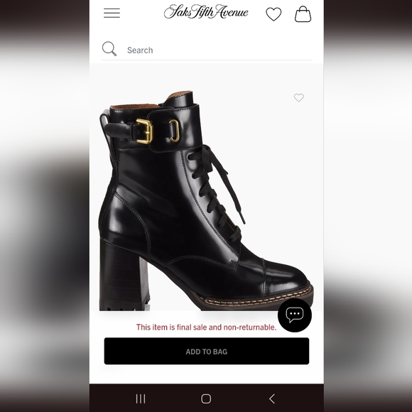 Chloe combat boots black - Picture 2 of 3